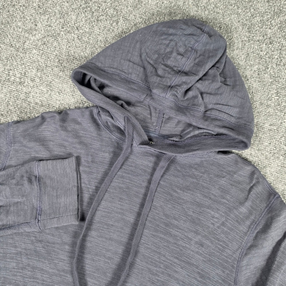 Faherty Sunwashed Organic Hoodie Mens S Blue Nights Cotton Pullover MKC0096-BLN